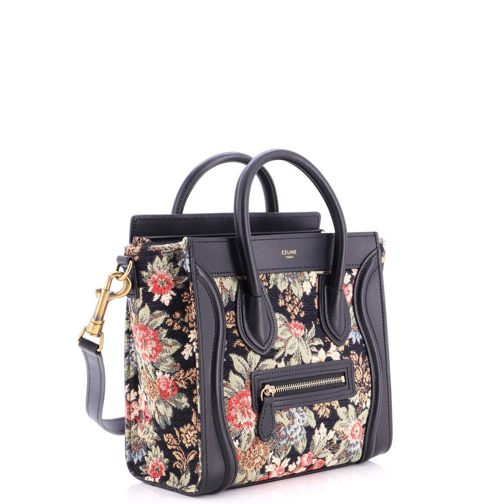 Celine Luggage Bag Printed Jacquard And #236323C20B - Picture 4 of 13